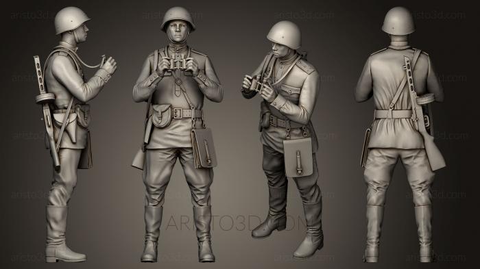 Military figurines (STKW_0168) 3D model for CNC machine